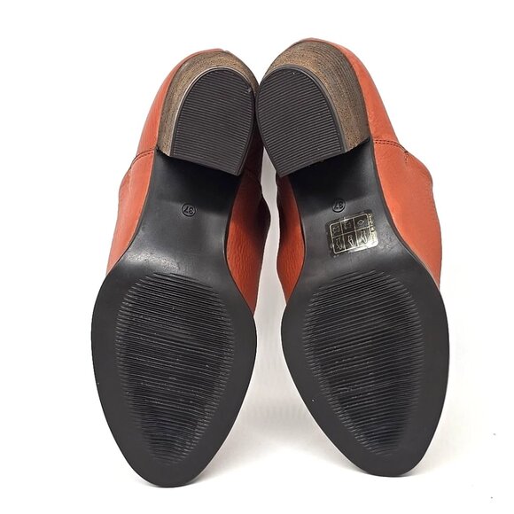 BUENO KESIA Tan Leather Block Heel Pumps Slip on Shoes Women's Size US 6.5 EU 37 - Picture 11 of 12